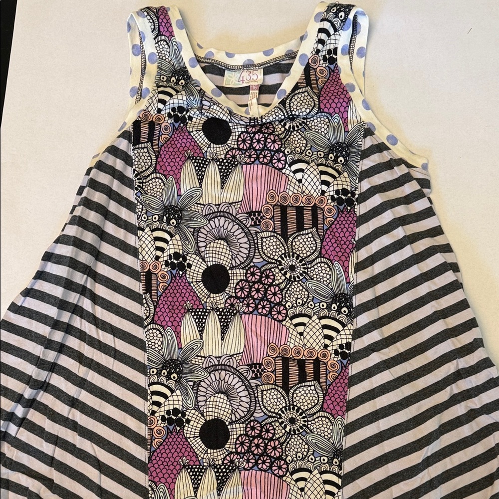 Matilda Jane 435 Colorful Patterned Sleeveless Top